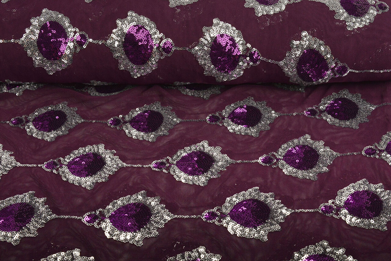 Sequins on Mesh Ziva