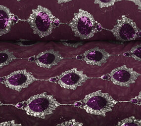 Sequins on Mesh Ziva