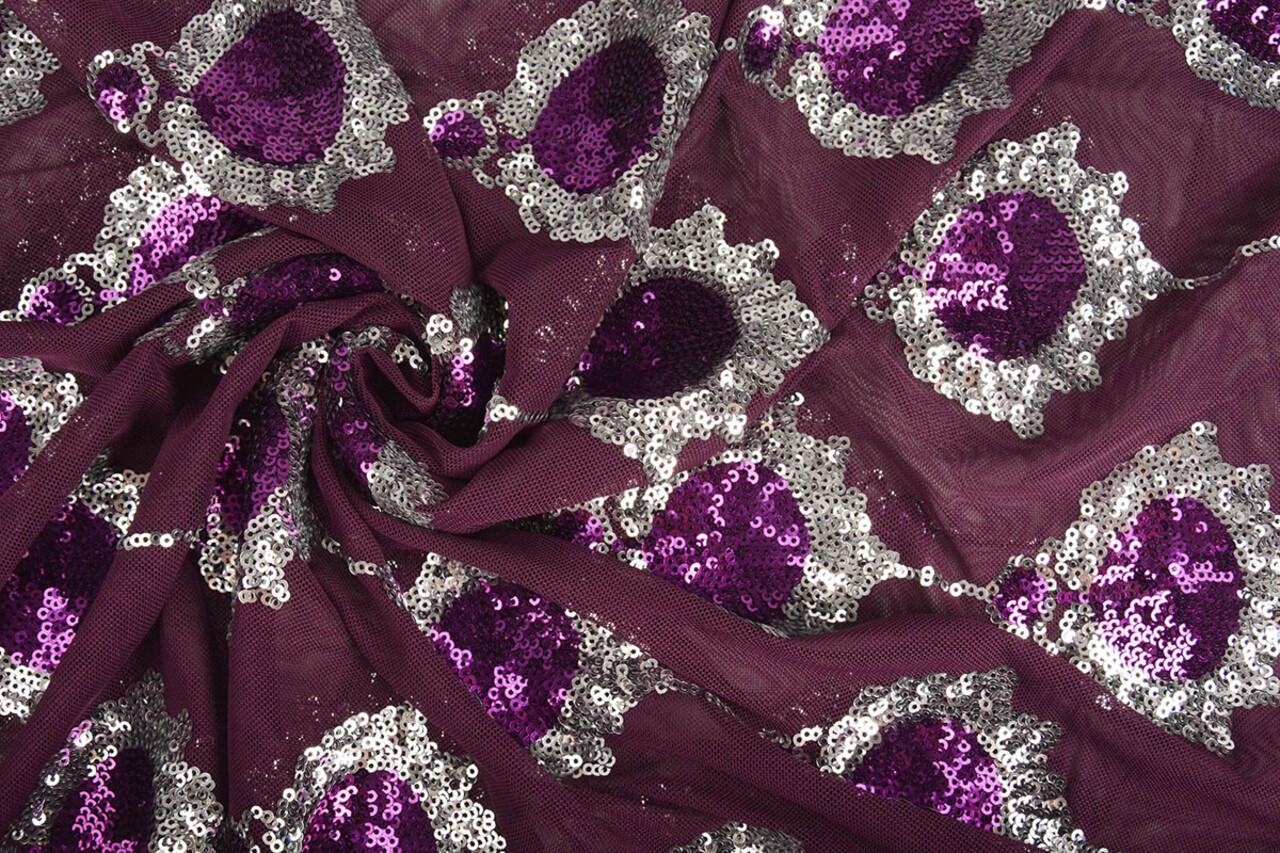 Paillettes sur Résille Ziva