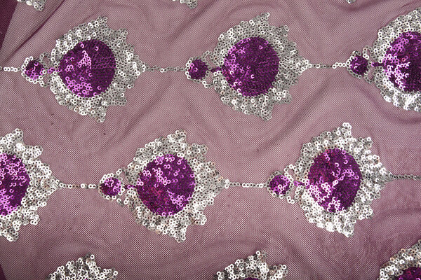 Pailletten auf Netz Ziva