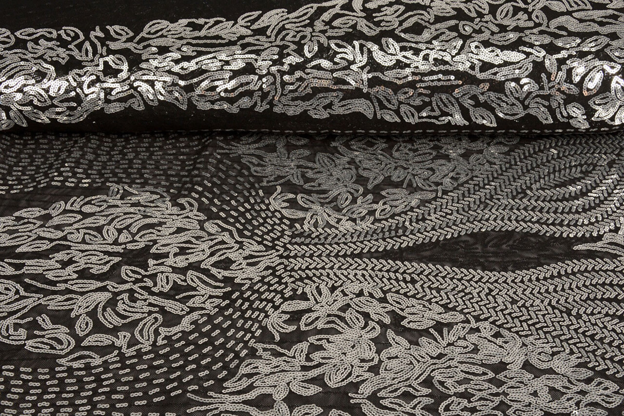 Sequins on Mesh Florena