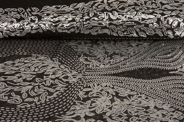 Sequins on Mesh Florena