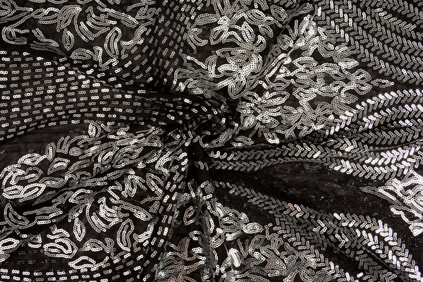 Sequins on Mesh Florena