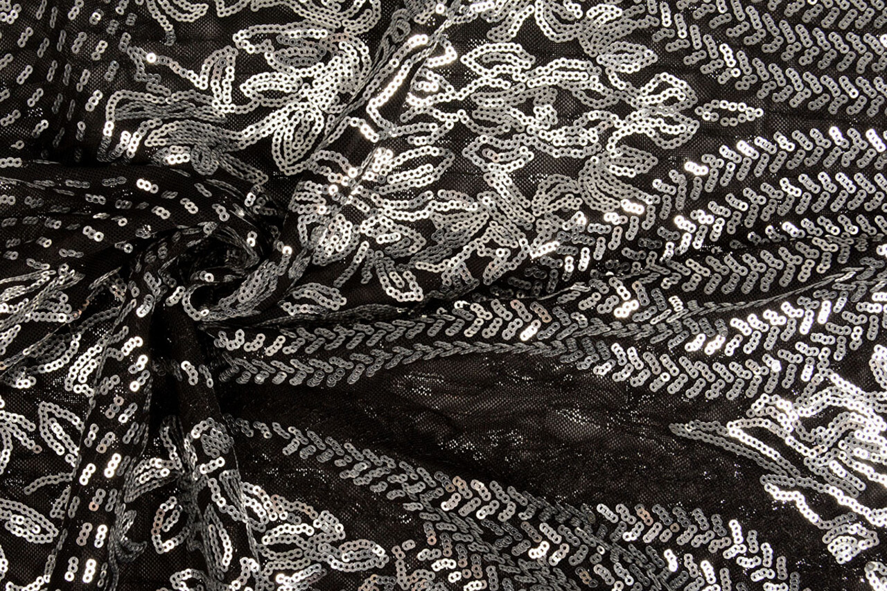 Sequins on Mesh Florena