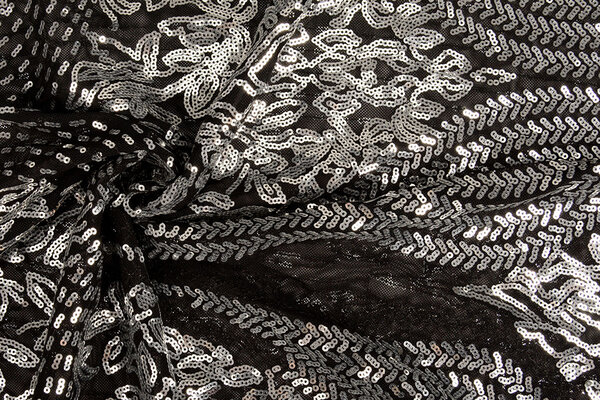 Sequins on Mesh Florena