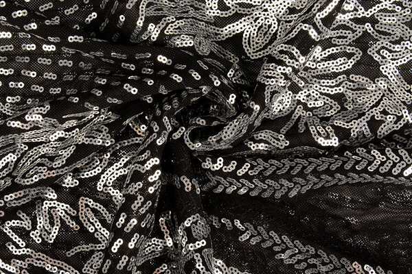 Sequins on Mesh Florena