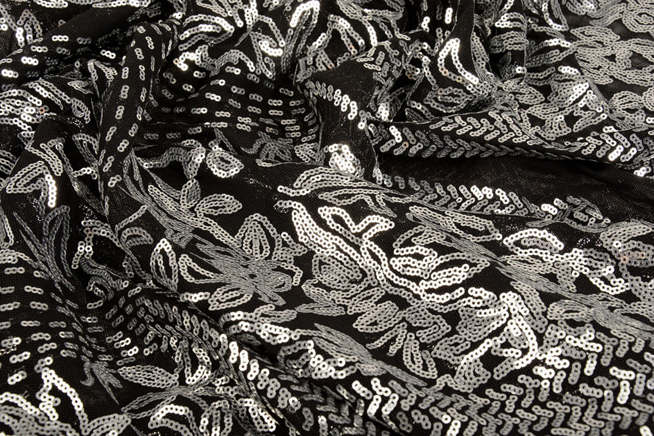 Sequins on Mesh Florena