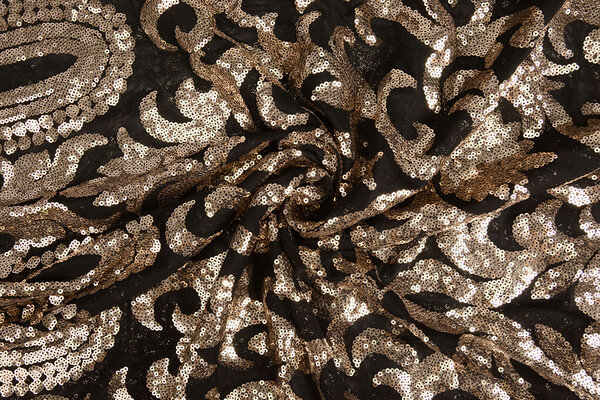 Pailletten auf Netz Yanissa