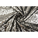 Reversibile Paillettes su Mesh Argento-Nero Reversibile Paillettes su Mesh Argento-Nero