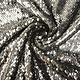 Reversible Sequin on Mesh Silver-Black