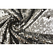 Reversibile Paillettes su Mesh Argento-Nero Reversibile Paillettes su Mesh Argento-Nero