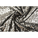 Reversibile Paillettes su Mesh Argento-Nero Reversibile Paillettes su Mesh Argento-Nero
