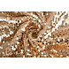 Reversibile Paillettes su Mesh Champagne-Crema Reversibile Paillettes su Mesh Champagne-Crema