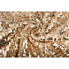 Reversible Lentejuelas sobre Malla Champán-Crema Reversible Lentejuelas sobre Malla Champán-Crema