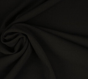 Ungewaschenes Crepe Schwarz Ungewaschenes Crepe Schwarz