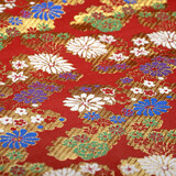 Brokaat Bloemetjes Lilled Rood