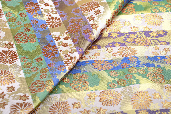 Brocade Flowers Lilled Red