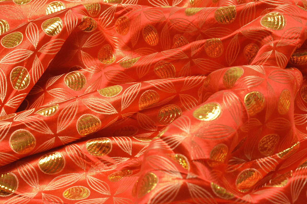 Brocade Kinaya Red