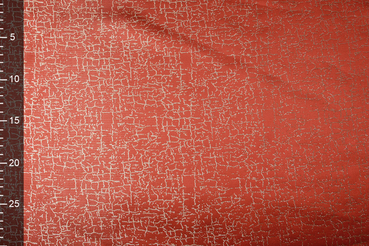 Brocade Krakelee Red