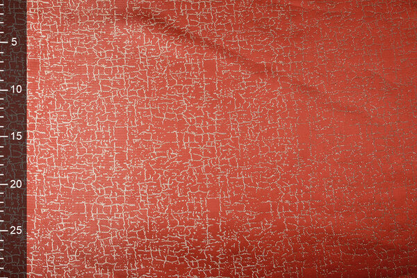 Broccato Krakelee Rosso