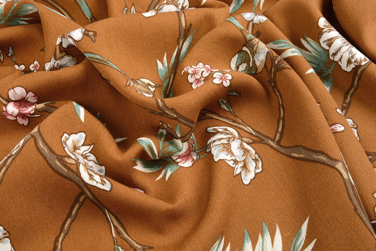 100% Viscose Ravia Brown 100% Viscose Ravia Brown