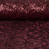 Pailletten op Mesh Mila Bordeaux Pailletten op Mesh Mila Bordeaux