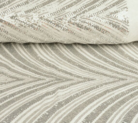 Pailletten auf Netz Saar Pailletten auf Netz Saar