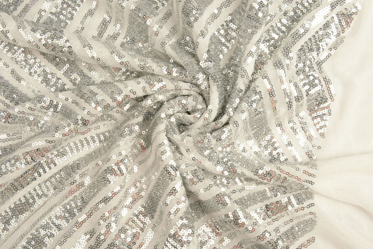 Sequins on Mesh Saar