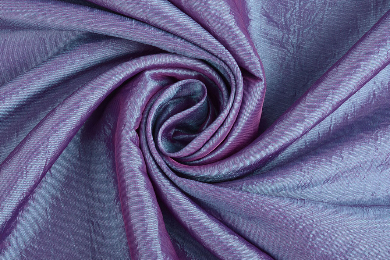 Crinkle Taft Two-Tone Purple-Blue