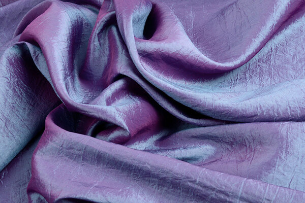Crinkle Taft Two-Tone Lila-Blau