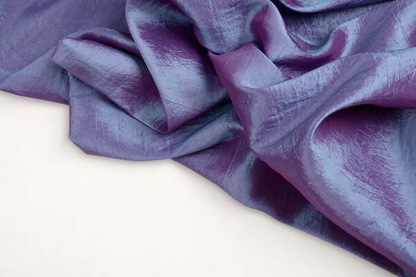 Crinkle Taft Two-Tone Lila-Blau