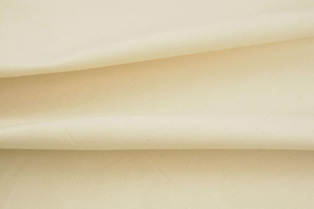 Ungebleichter Baumwolltwill Natürlich 130cm