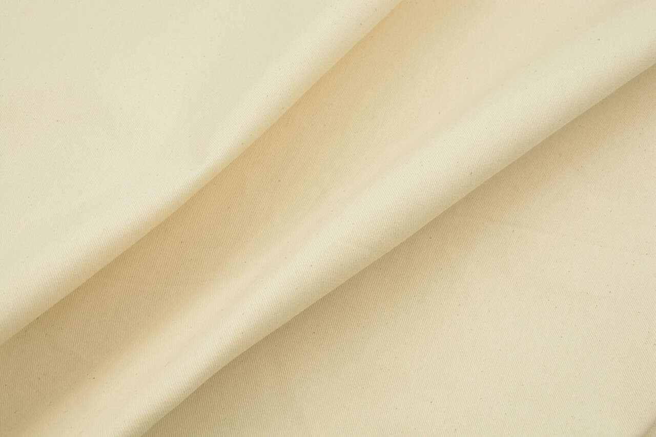 Non Sbiancata Cotone Twill Naturale 130Cm
