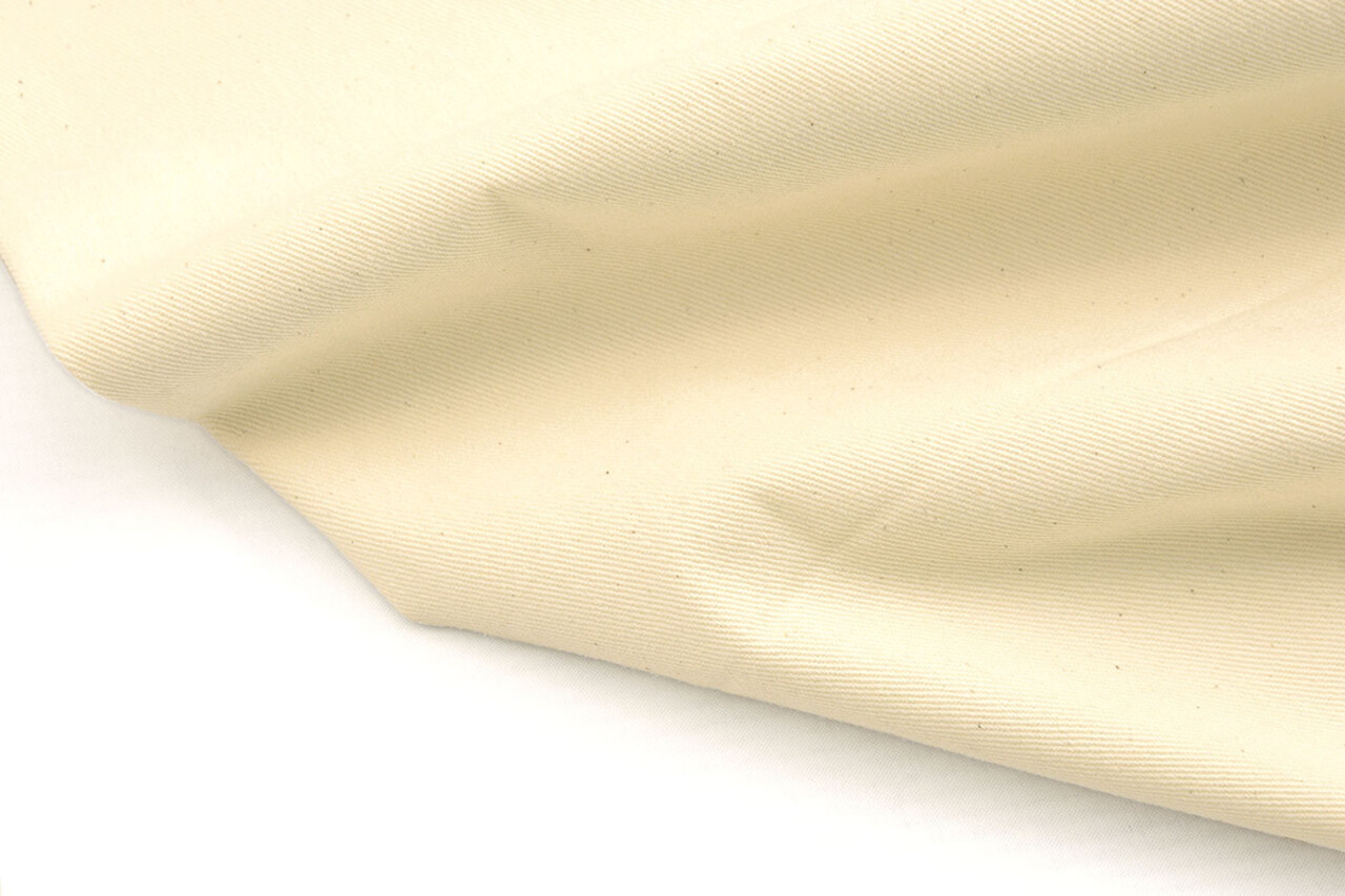 Ungebleichter Baumwolltwill Natürlich 130cm