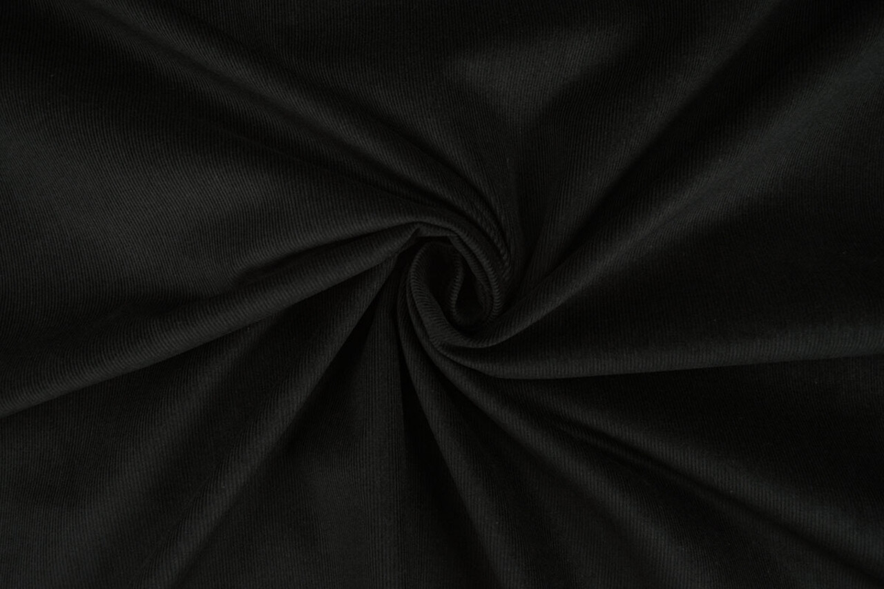Fin Côtelé Tissu 21 W Velours Côtelé Noir Fin Côtelé Tissu 21 W Velours Côtelé Noir