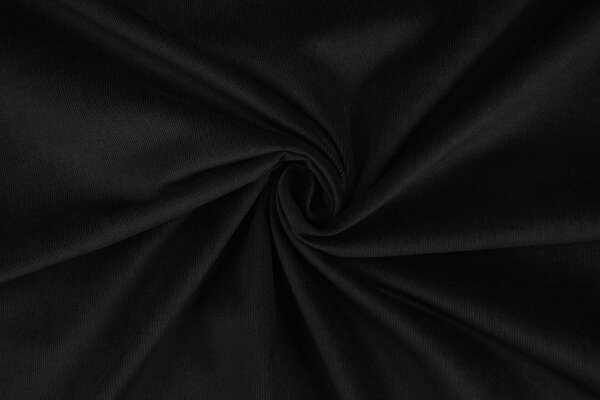 Fine Rib Fabric 21 W Corduroy Black Fine Rib Fabric 21 W Corduroy Black