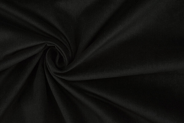 Fine Rib Fabric 21 W Corduroy Black Fine Rib Fabric 21 W Corduroy Black