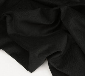 Feiner Cordstoff 16 W Schwarz Feiner Cordstoff 16 W Schwarz