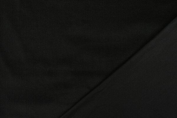 Fine Rib Fabric 21 W Corduroy Black Fine Rib Fabric 21 W Corduroy Black