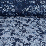 Netz Bestickt Adeline Blau