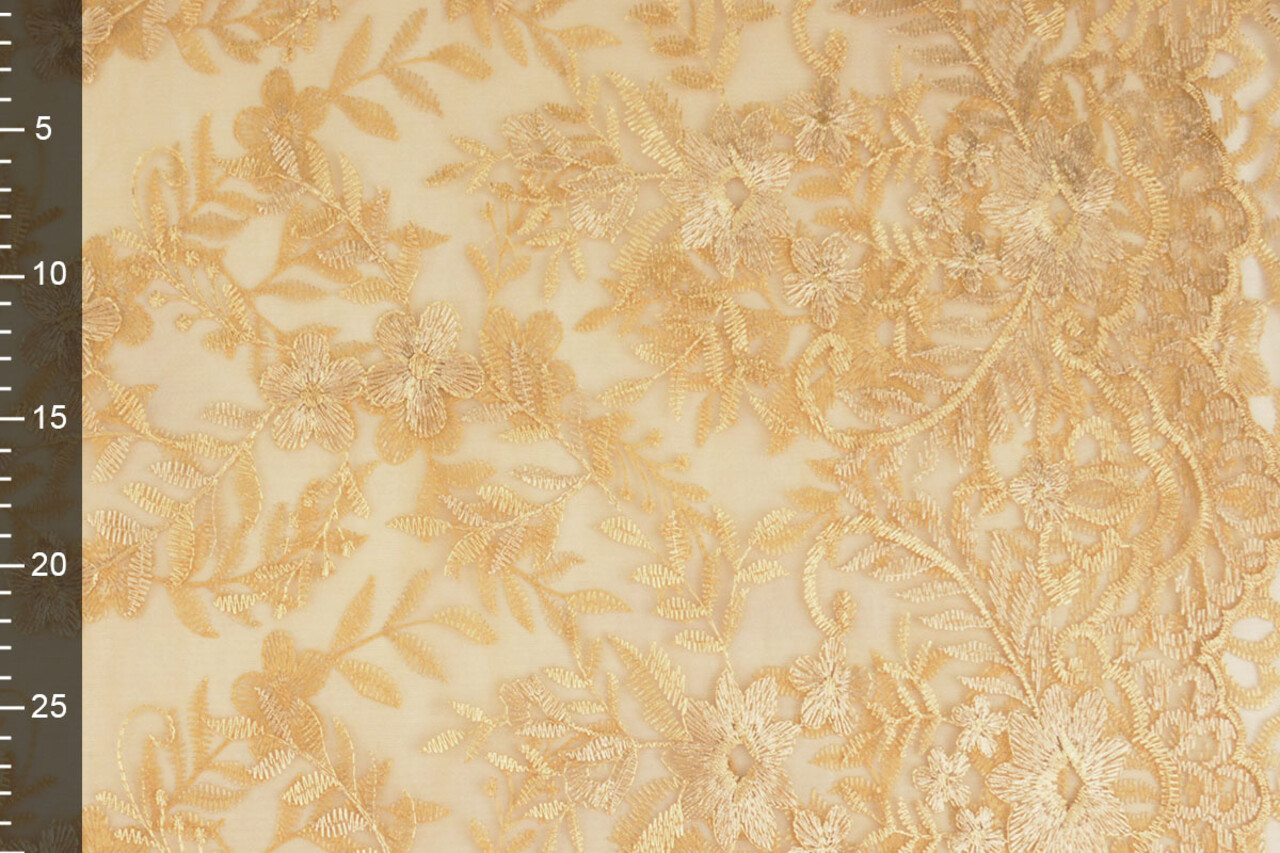 Mesh Embroidered Adele Gold Mesh Embroidered Adele Gold