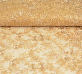Mesh Embroidered Adele Gold