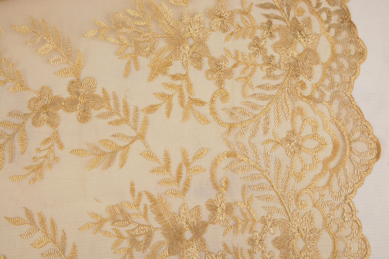 Mesh Embroidered Adele Gold Mesh Embroidered Adele Gold