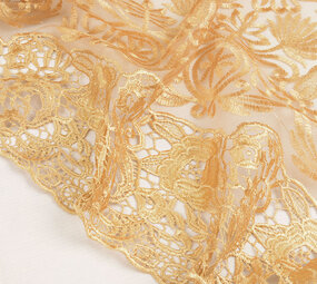 Mesh Geborduurd Cecile Goud Mesh Geborduurd Cecile Goud