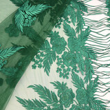 Mesh Geborduurd Agatha Zeegroen Mesh Geborduurd Agatha Zeegroen