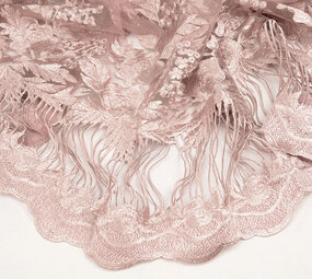 Mesh Embroidered Agatha Old Pink Mesh Embroidered Agatha Old Pink