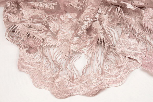 Mesh Embroidered Agatha Old Pink Mesh Embroidered Agatha Old Pink
