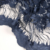 Mesh Geborduurd Agatha Donker Blauw Mesh Geborduurd Agatha Donker Blauw