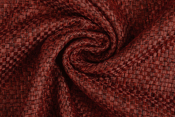 Vintage Structure Fabric Red