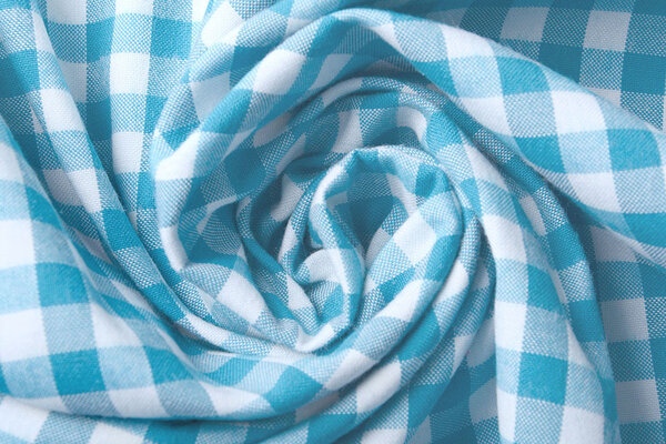 Gingham Check 8 mm Light Aqua Gingham Check 8 mm Light Aqua